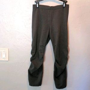 DONNA KARAN NEW YORK GREY RUCHED SKINNY PANT